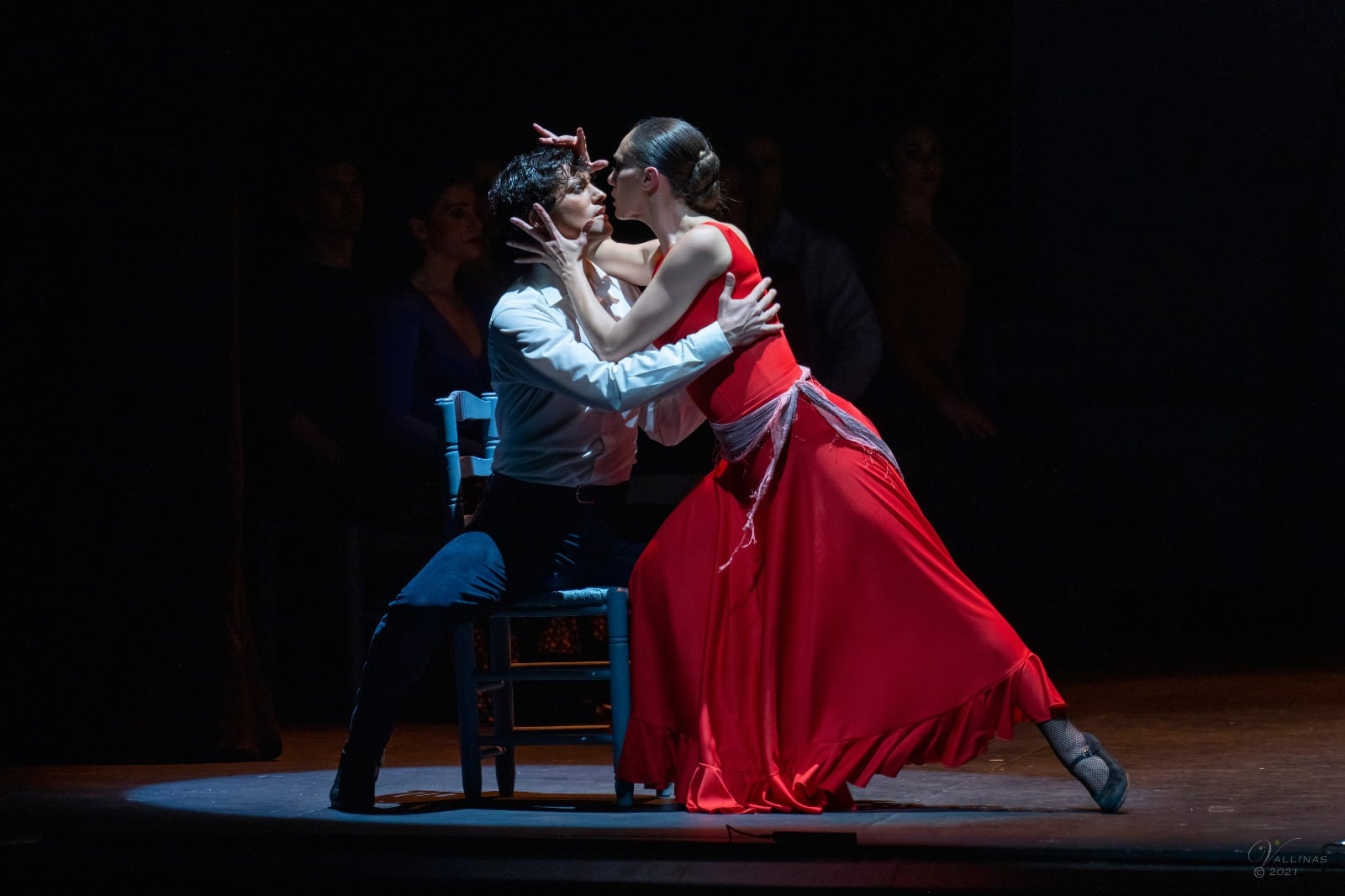 Esmeralda Manzanas y Álvaro Madrid en los roles de Carmen y D. José. Compañía Antonio Gades, &#039;Carmen&#039;.