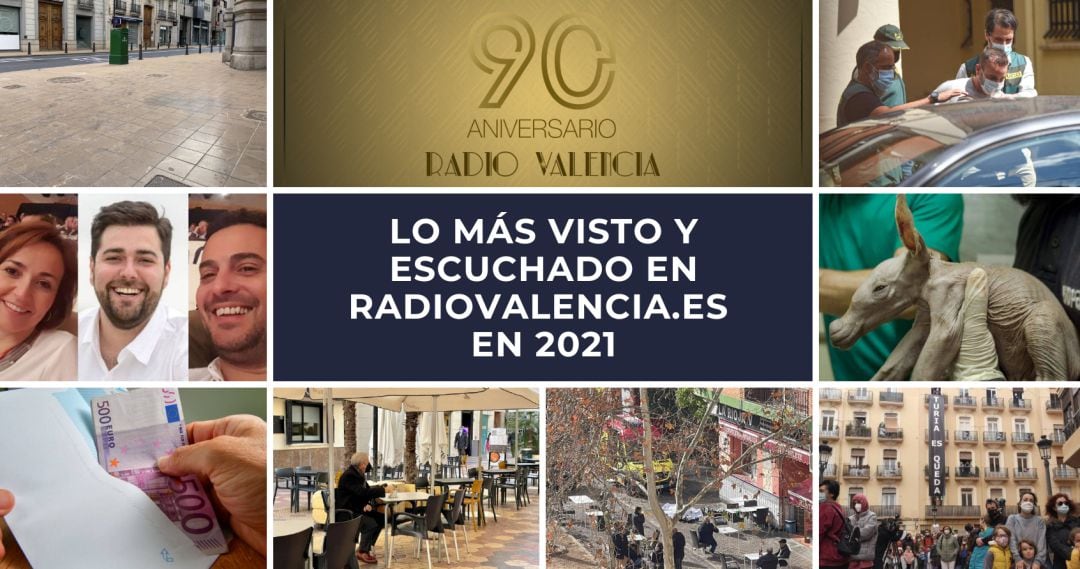 Imágenes de las noticias más vistas y compartidas en 2021 de Radio Valencia