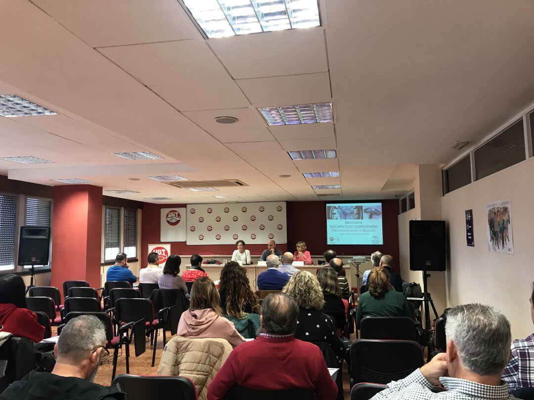 Momento de las Jornadas sobre Discapacidad Sobrevenida.
