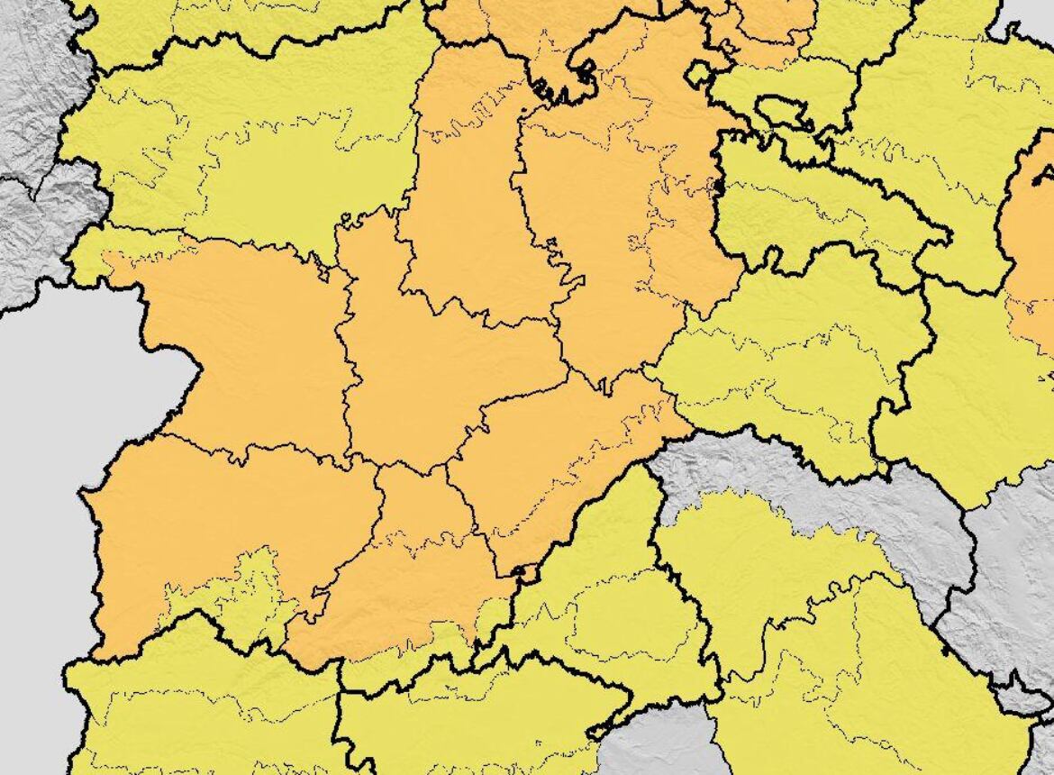 Aviso naranja que afecta a la provincia de Palencia
