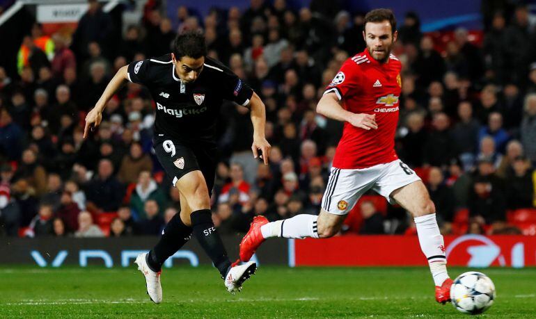 Ben Yedder, el gran protagonista del partido en Old Trafford