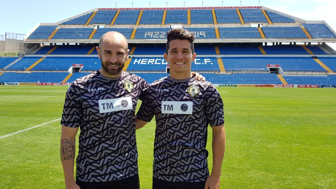 Chechu Flores y Juanjo Nieto, en el Rico Pérez