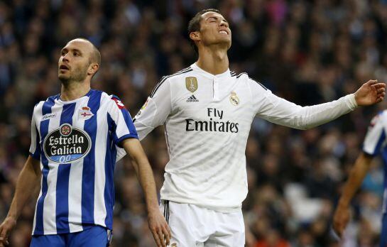 Cristiano Ronaldo, en el último partido ante el Deportivo.