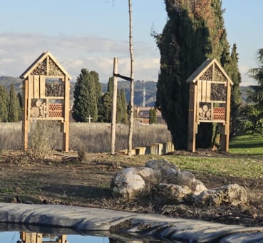 Refugios para insectos para luchar de forma natural contra plagas en San Martín de la Vega.