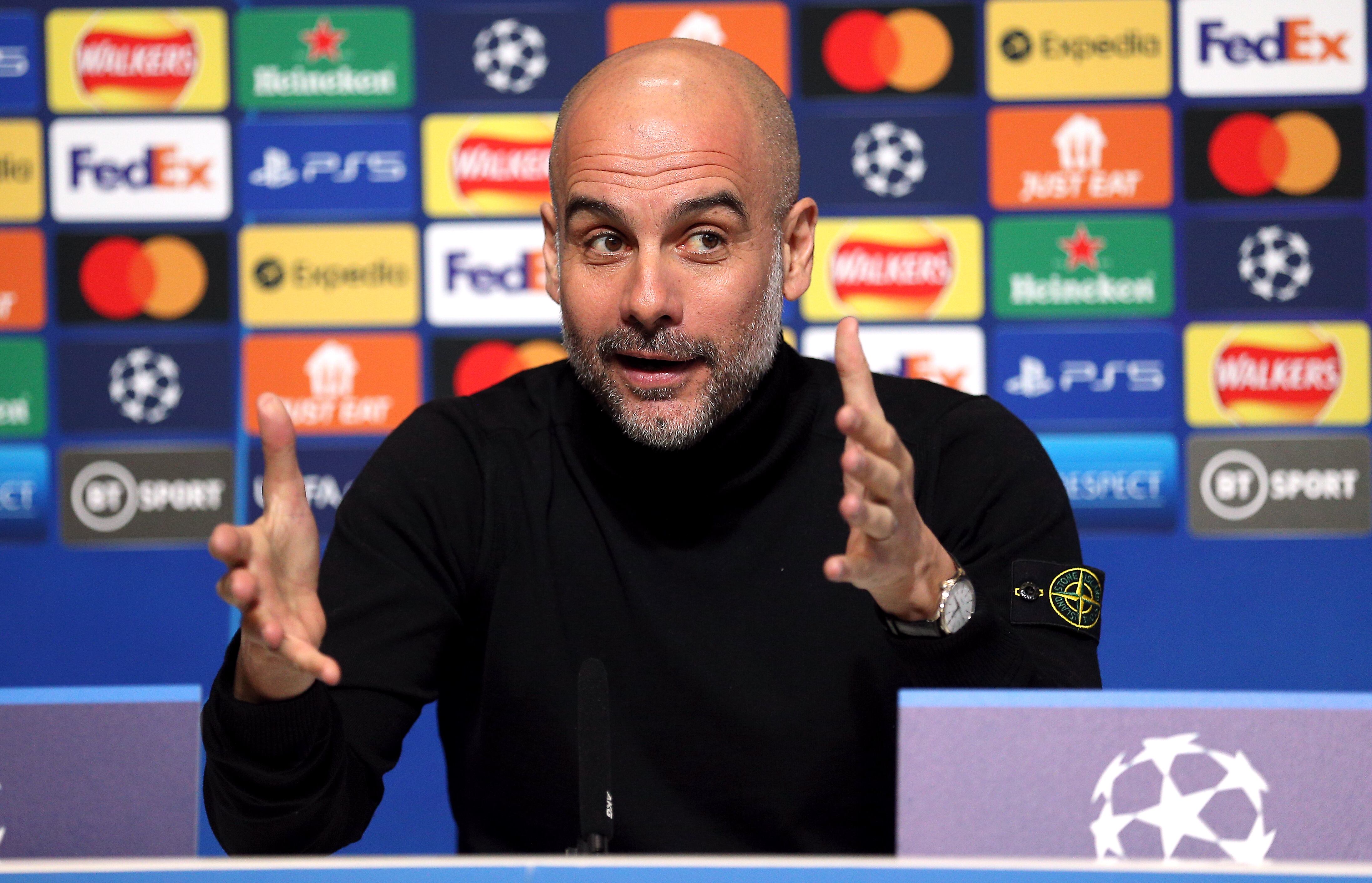 Pep Guardiola, en rueda de prensa