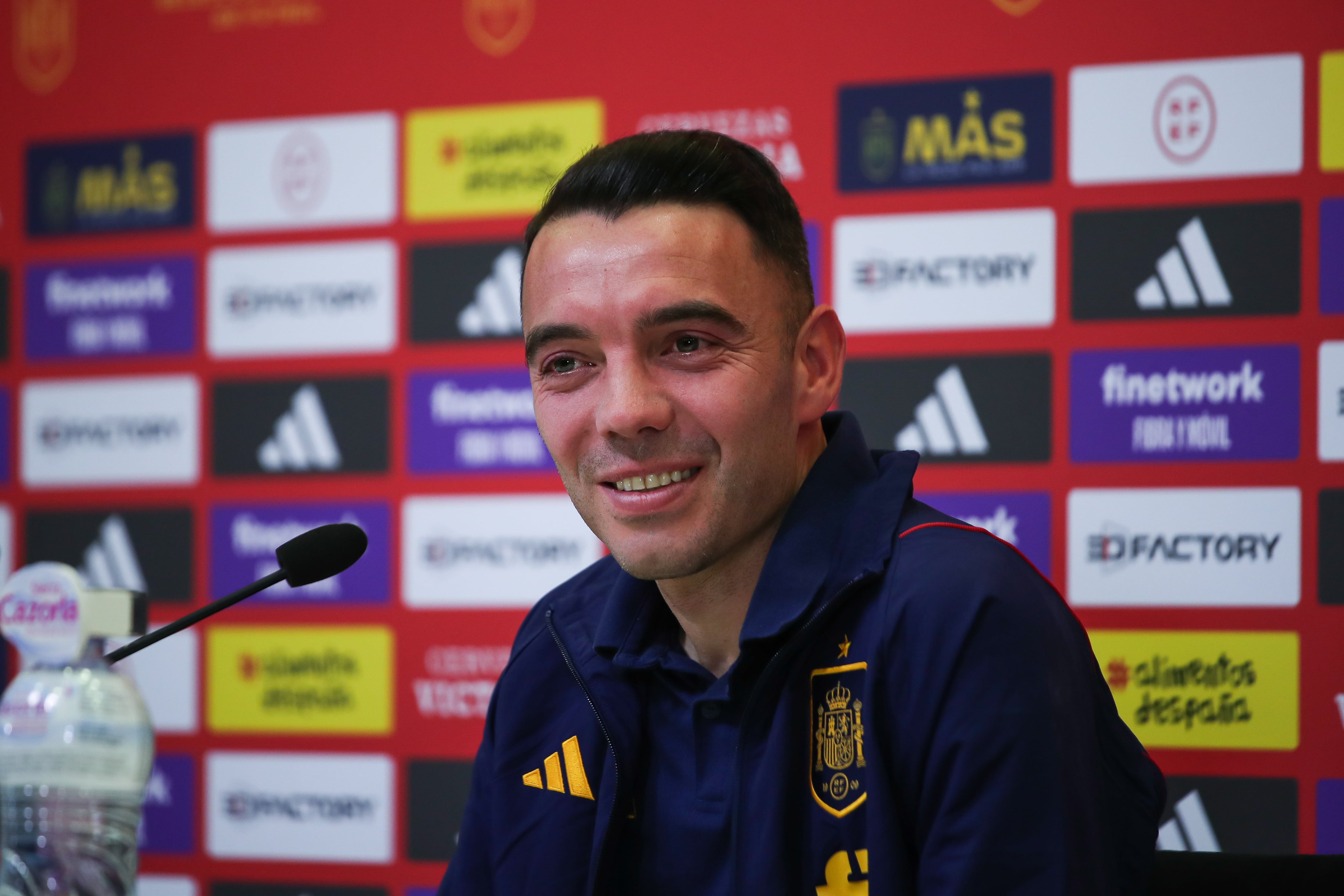 Iago Aspas en rueda de prensa