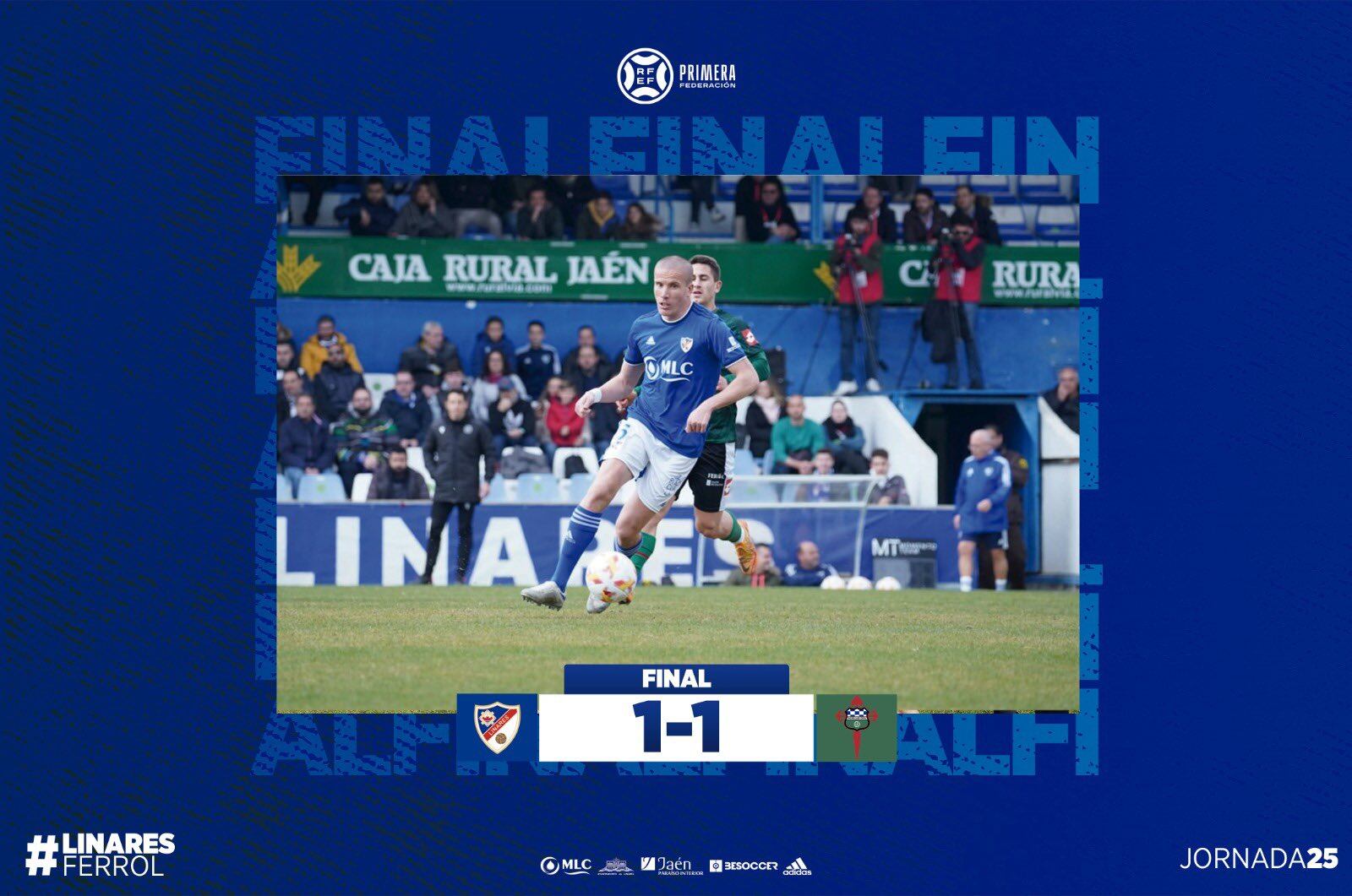 Empate a uno entre linarenses y ferrolanos.