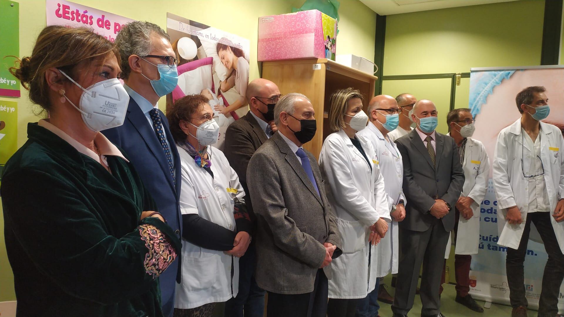 Presentación de la campaña contra las agresiones a los sanitarios en el centro de salud La Flota-Vistalegre (Murcia)