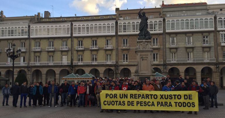Armadores del cerco concentrados en A Coruña