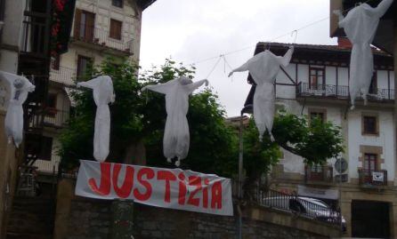 Protesta en Oiartzun.