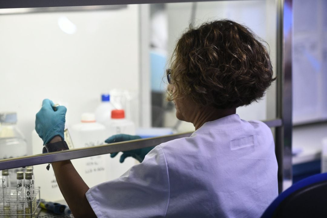 Una investigadora trabaja en el Laboratorio Regional de Salud Pública de la Comunidad de Madrid.