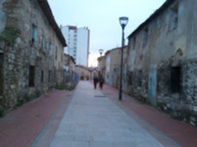 Vista de una de las calles del barrio burgalés de Gamonal
