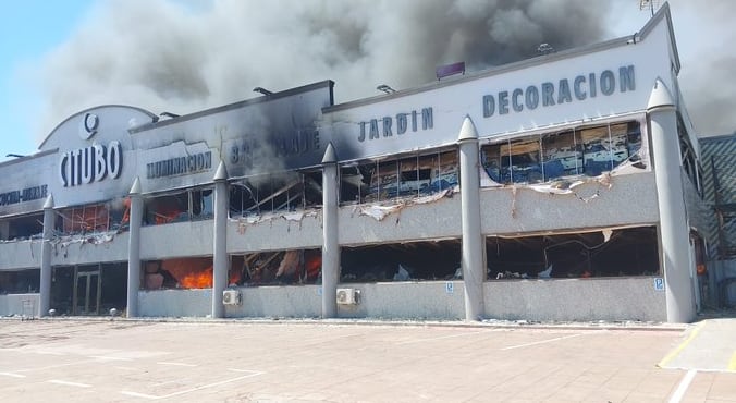 La nave ha quedado calcinada