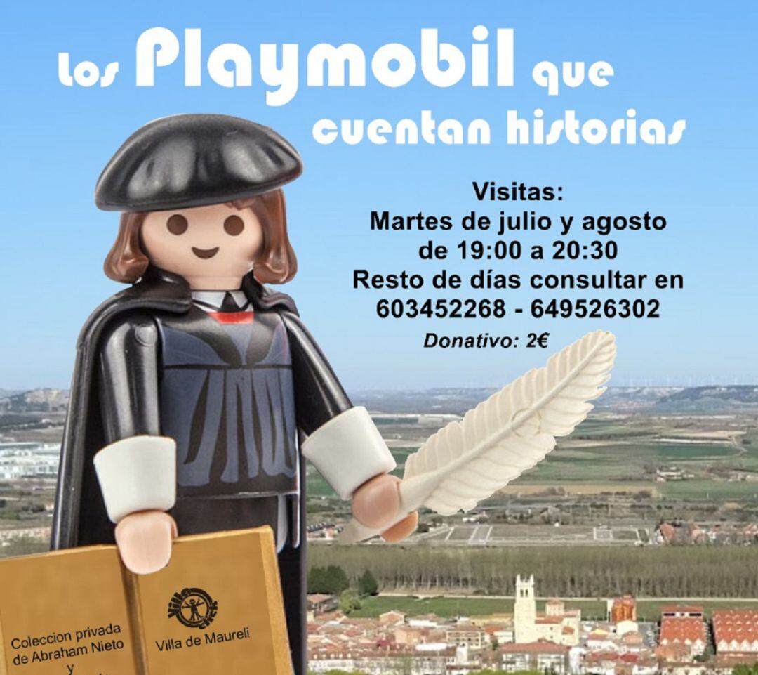 Cartel de la Exposición &quot;Los Playmovil que cuentan historias&quot; de Villamuriel