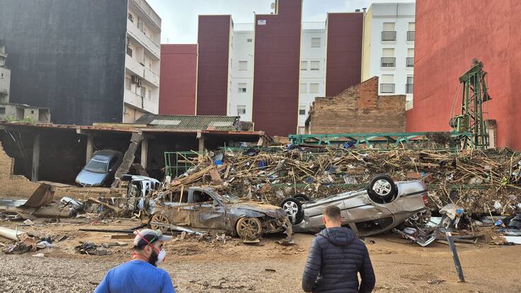 Alejandro Ferrer, agricultor de Fonz desplazado a Catarroja