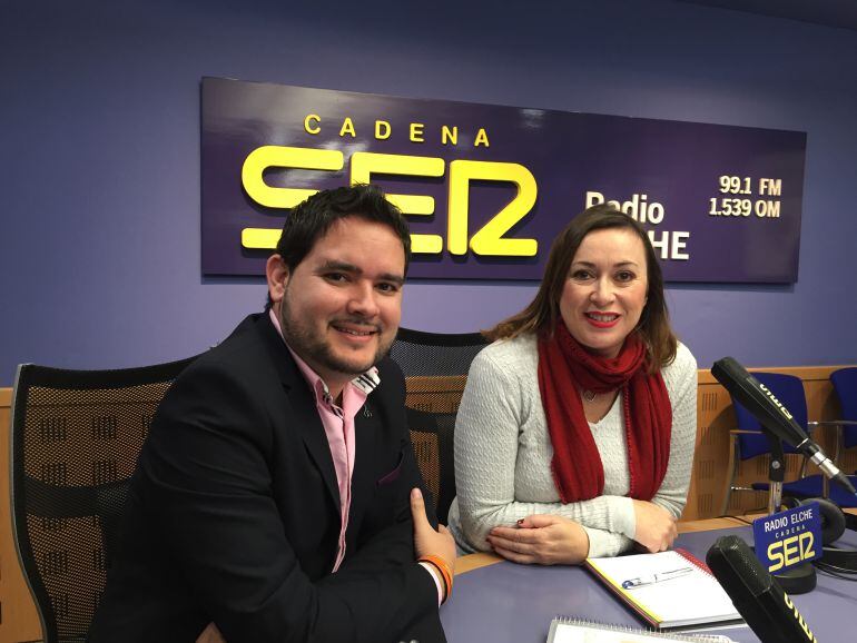 El portavoz de Ciudadanos junto a Cristina Medina en Hoy por Hoy
