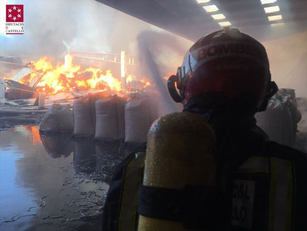 Incendio en Vall d'Alba