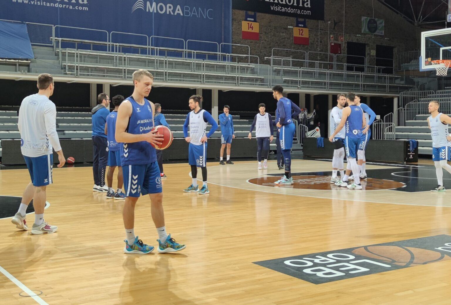 Darrer entrenament del Morabanc Andorra abans de viatjar a Palència per disputar la Copa Princesa.