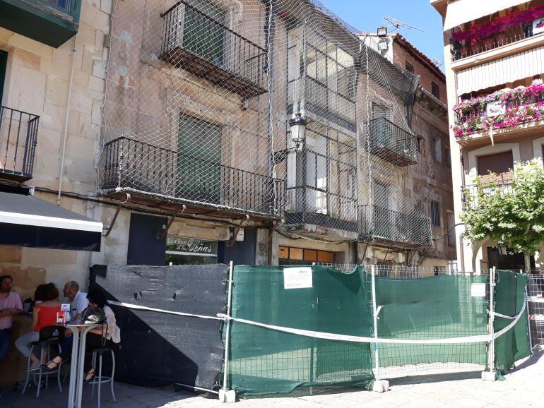 Edificio declarado en ruina en la Plaza Mayor