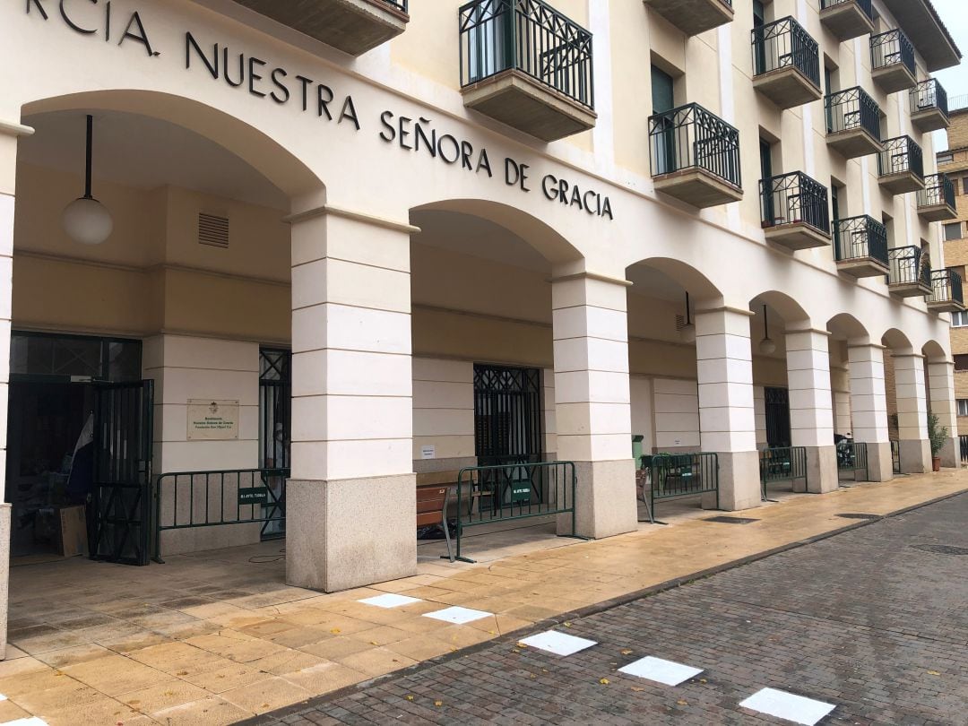 Residencia Nuestra Señora de Gracia de Tudela con los espacios reservados