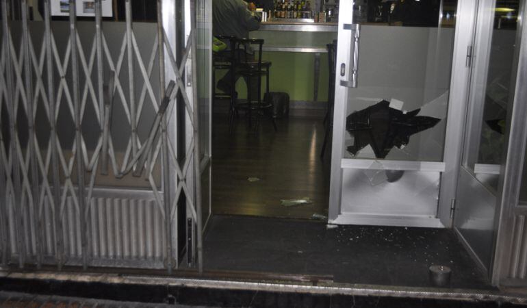 Uno de los bares asaltados