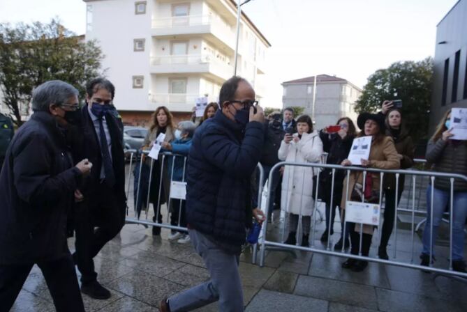 El sospechoso llegando al juzgado