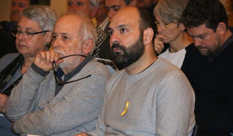 El vicepresidente de Òmnium, Marcel Mauri, asistiendo a la asamblea territorial del Garraf.