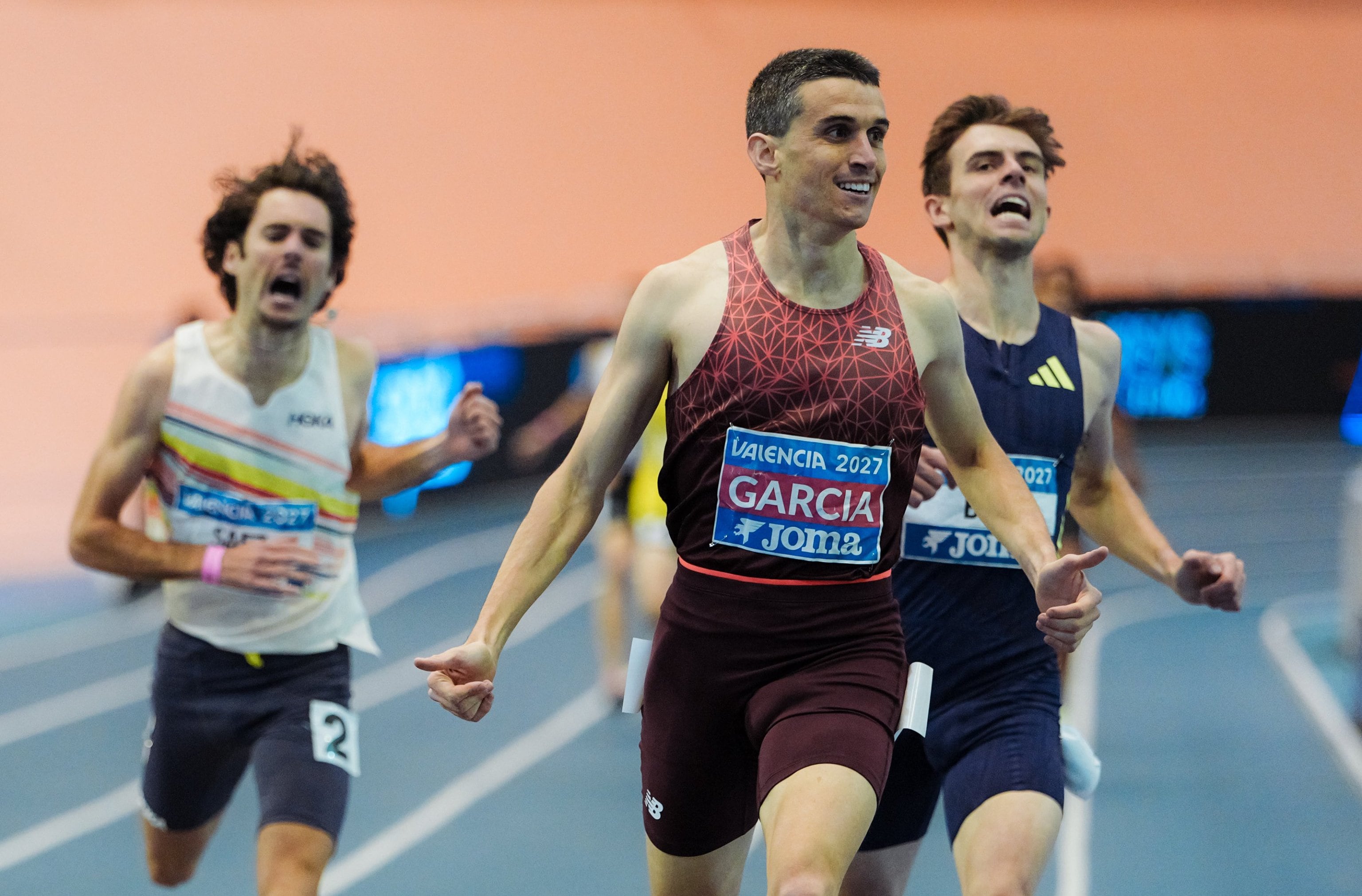 Mariano García, campeón de España de 1.500 en Valencia.