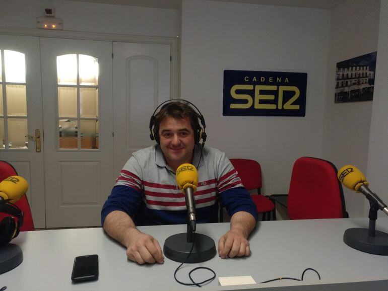 Abel Larrad, gerente de Gráficas Larrad, empresa de Tudela.