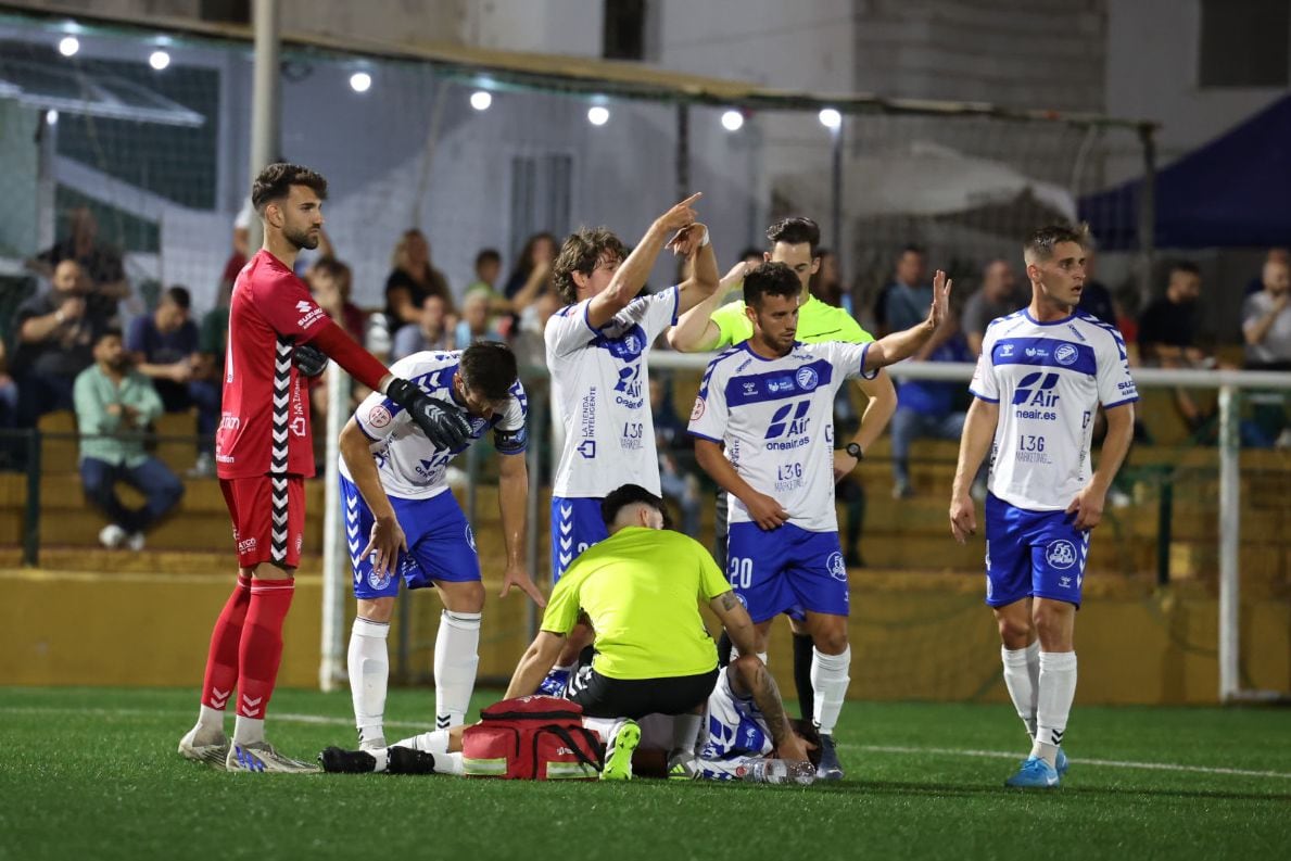 Momento del partido disputado en Melilla