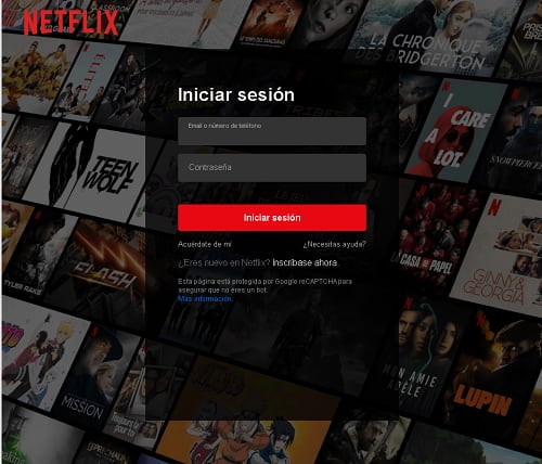 Así es la página que suplanta a Netflix.