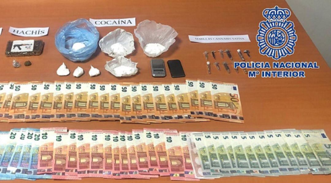 Imagen del alijo intervenido.