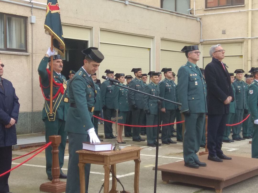 Rafael campos Barquín toma posesión del Mando de la Comandancia de la Guardia Civil de Palencia