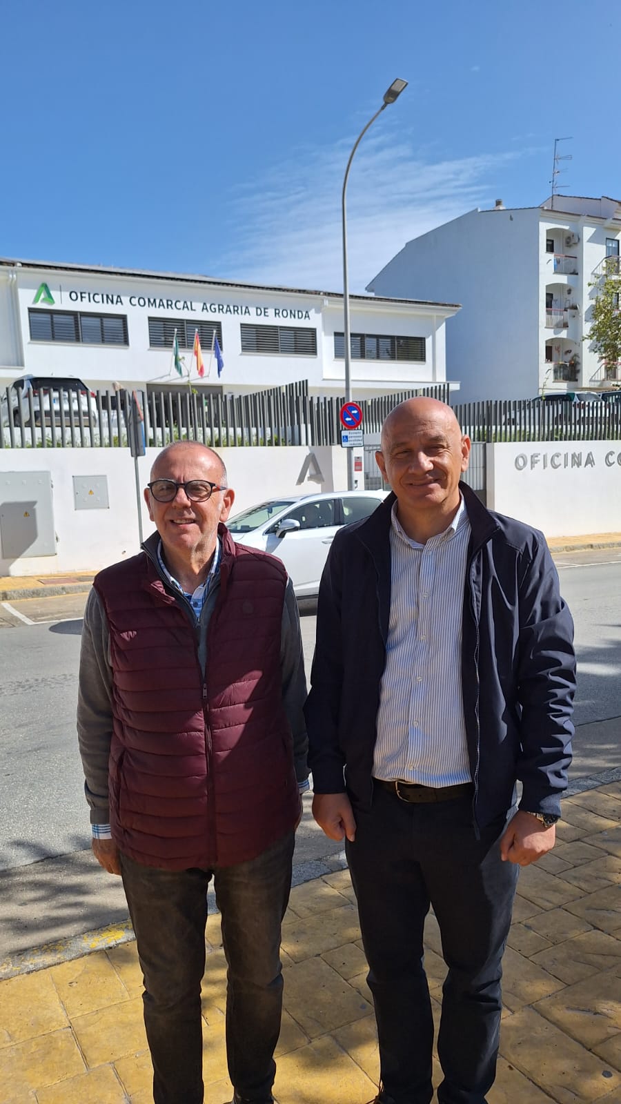 José María Guzmán, a la izquierda, y Paco Cañestro.