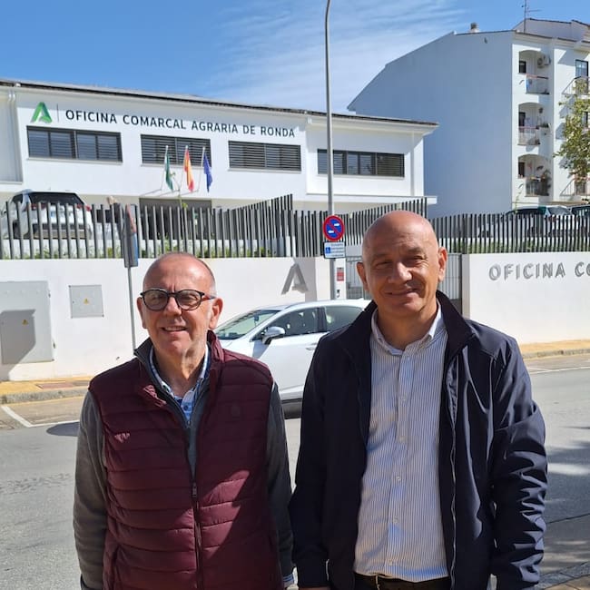 José María Guzmán, a la izquierda, y Paco Cañestro.