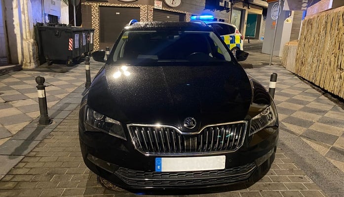 Intervención del vehículo en Algeciras