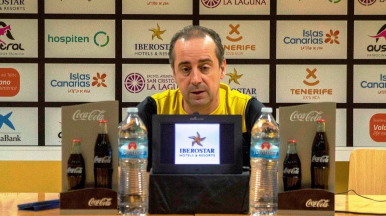 El técnico aurinegro se muestra optimista de cara a la cita ante el CAI