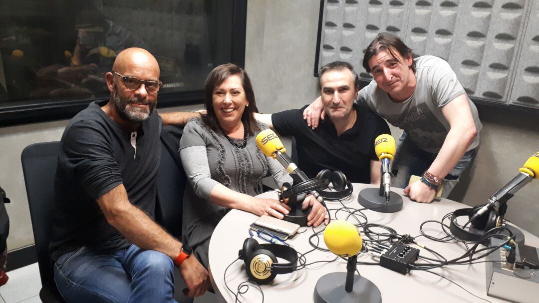 De izquierda a derecha: Mitxel Suárez, Mireia Alonso, Iñigo Kortabitarte y Mikel Fiestras