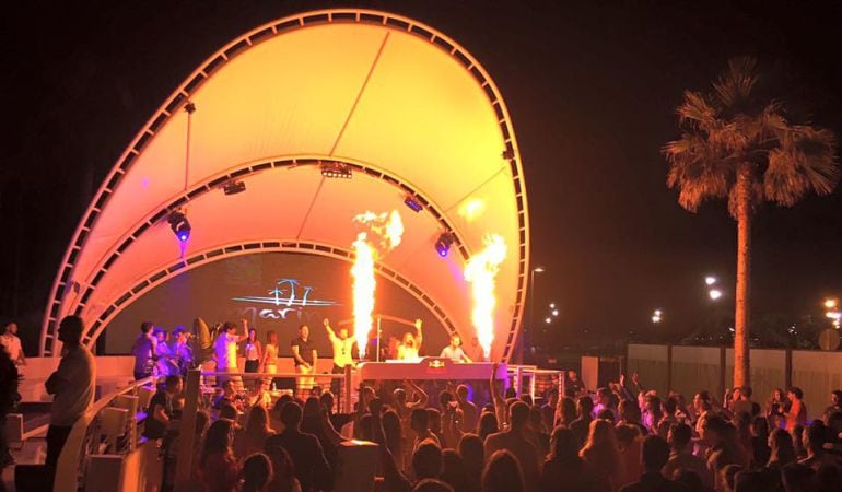 Imagen de una fiesta reciente celebra en el Club de Playa