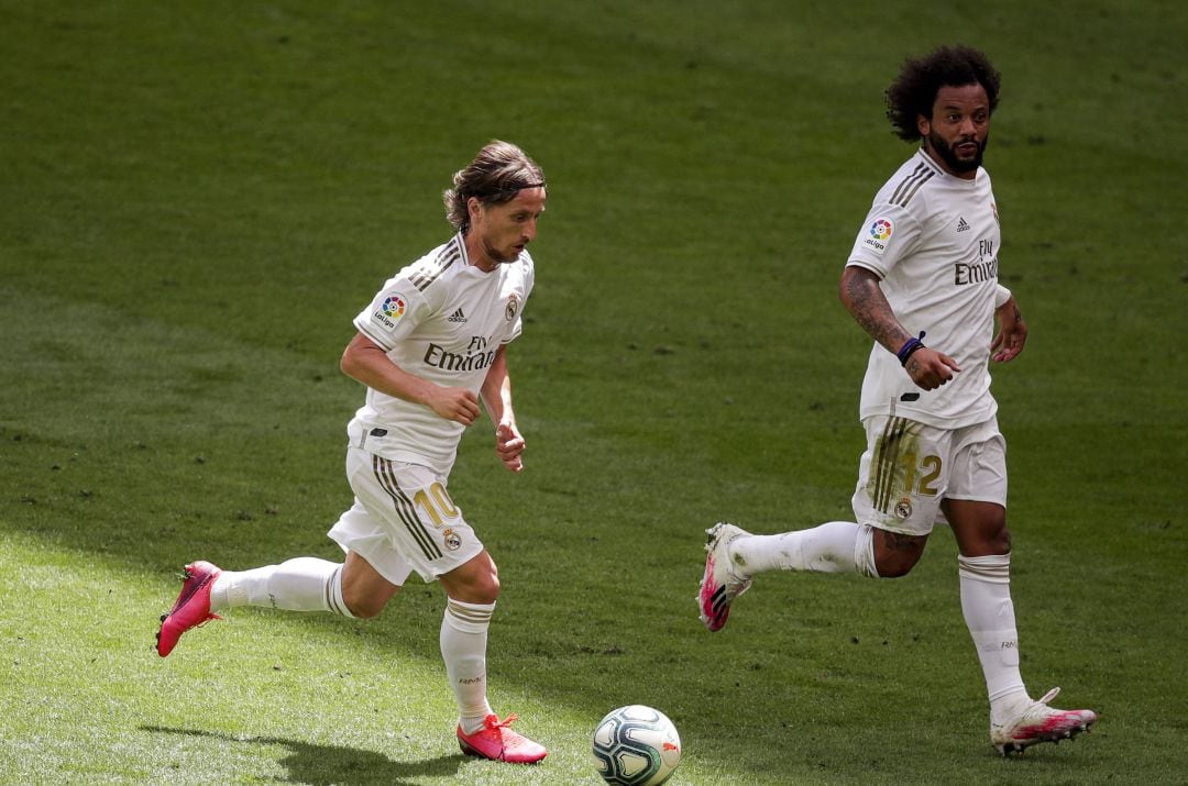 Modric y Marcelo, durante un partido de la pasada temporada