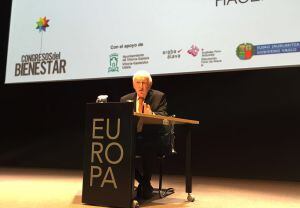 Leopoldo Abadía, en el Palacio Europa de Vitoria