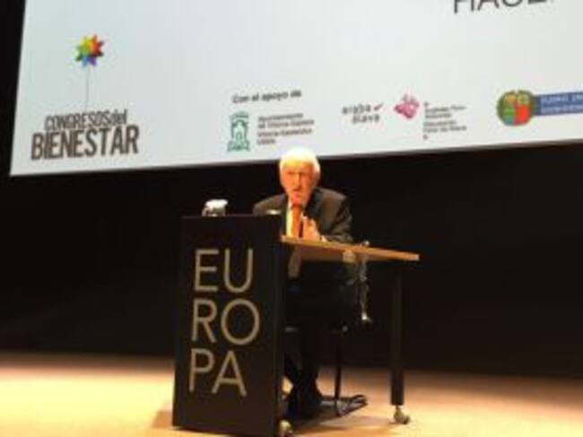 Leopoldo Abadía, en el Palacio Europa de Vitoria