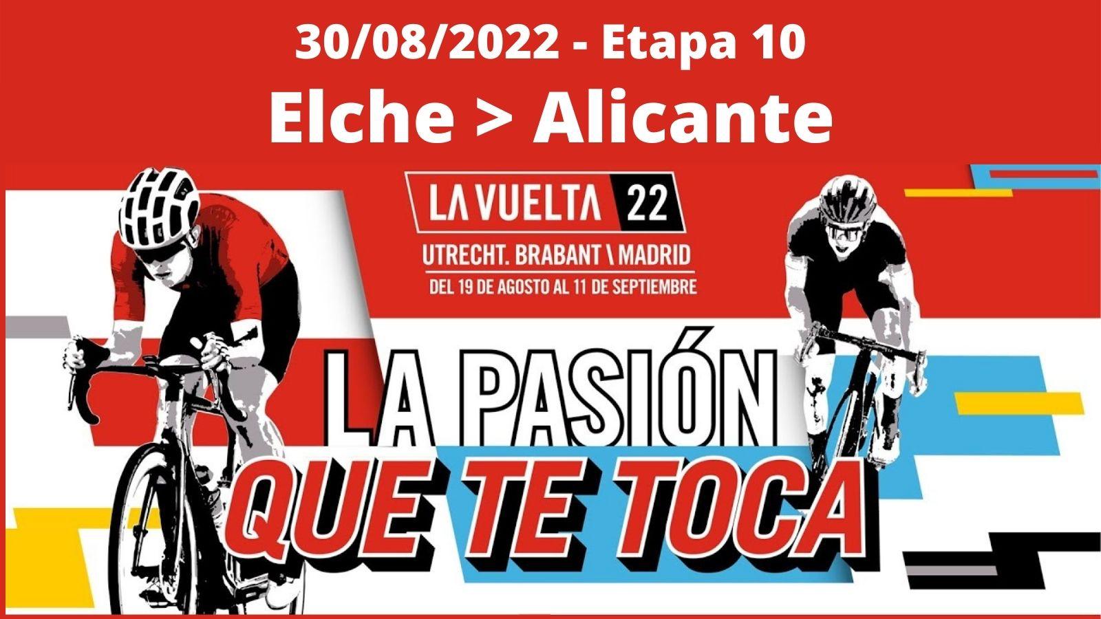 La contrarreloj individual Elche-Alicante es la décima etapa de la Vuelta