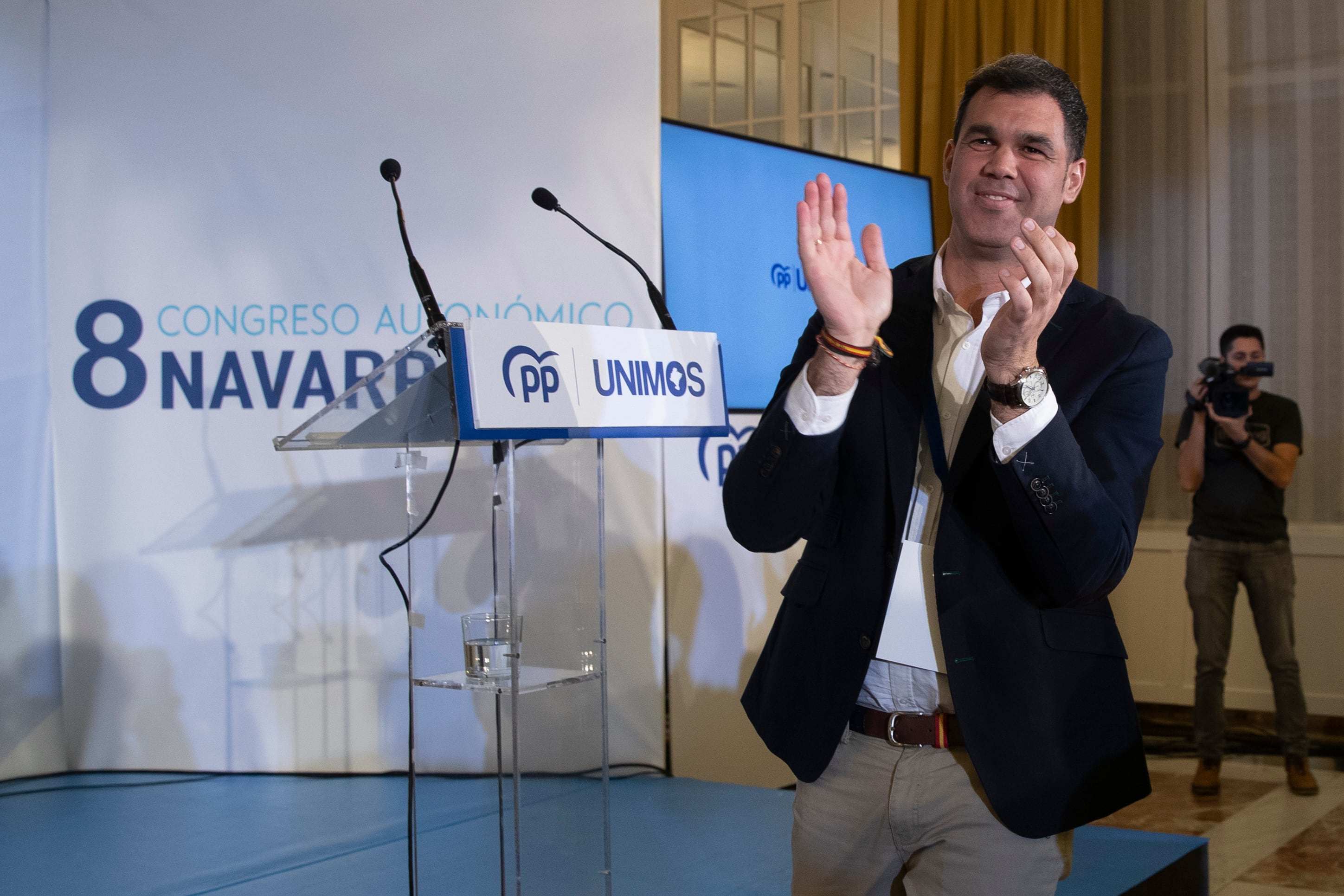 El cadidato del PP en Navarra, Javier García