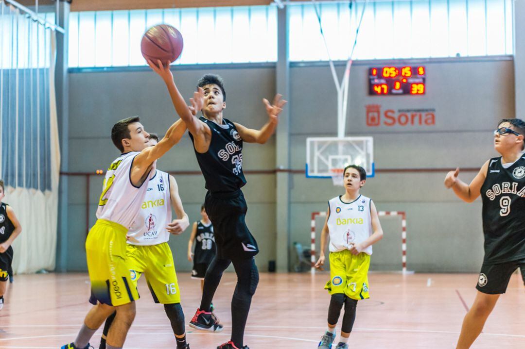 El CSB Infantil masculino A, durante un partido de la presente campaña.