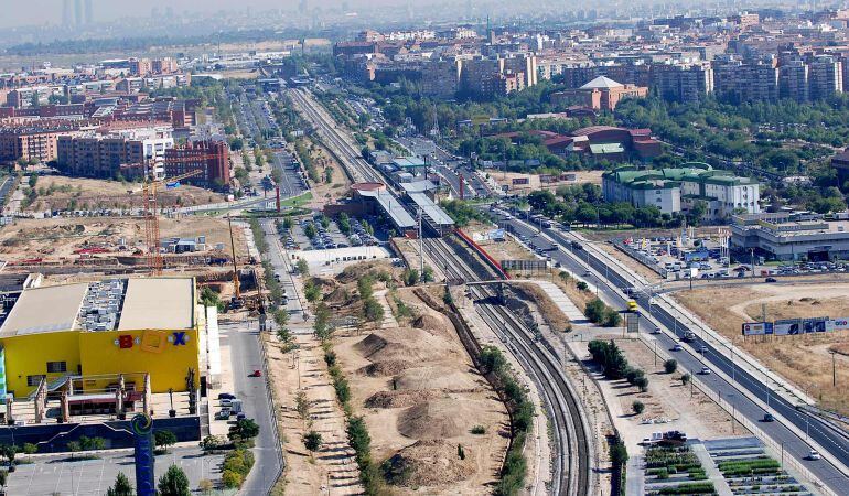 Vista aérea de la ciudad de Alcorcón