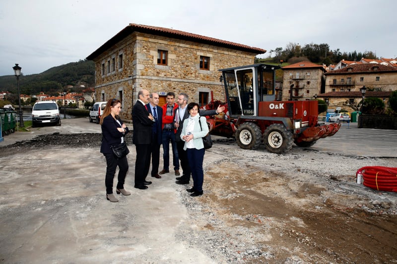 Obras en las plazas de Rivero y La Venera