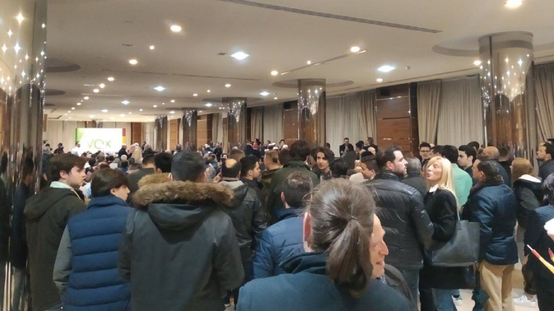 Imagen del mitin de VOX.