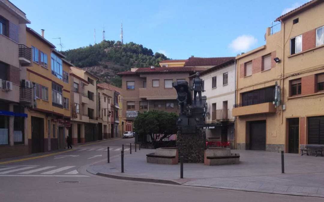 Foto de archivo de la Plaza del Regallo de Andorra (Teruel)