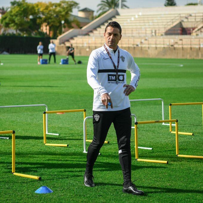 Francisco durante un entrenamiento del Elche esta semana